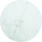 vidaXL - Tafelblad - Ø50x0,8 - cm - gehard - glas - met - marmeren - design - wit