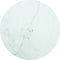 vidaXL - Tafelblad - Ø50x0,8 - cm - gehard - glas - met - marmeren - design - wit