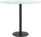 vidaXL - Tafelblad - Ø50x0,8 - cm - gehard - glas - met - marmeren - design - wit