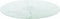 vidaXL - Tafelblad - Ø50x0,8 - cm - gehard - glas - met - marmeren - design - wit