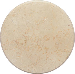 vidaXL - Tafelblad - Ø50x2,5 - cm - marmer - crèmekleurig
