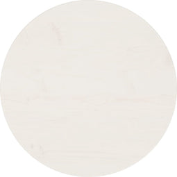 vidaXL - Tafelblad - Ø50x2,5 - cm - massief - grenenhout - wit