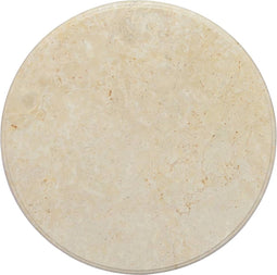 vidaXL - Tafelblad - Ø60x2,5 - cm - marmer - crèmekleurig