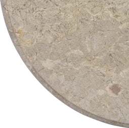 vidaXL - Tafelblad - Ø60x2,5 - cm - marmer - grijs