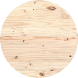 vidaXL - Tafelblad - Ø60x2,5 - cm - massief - grenenhout