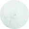 vidaXL - Tafelblad - Ø80x1 - cm - gehard - glas - met - marmeren - design - wit