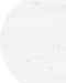 vidaXL - Tafelblad - Ø90x2,5 - cm - massief - grenenhout - wit