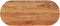 vidaXL - Tafelblad - ovaal - 100x40x2,5 - cm - massief - acaciahout