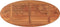 vidaXL - Tafelblad - ovaal - 100x40x2,5 - cm - massief - acaciahout