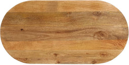 vidaXL - Tafelblad - ovaal - 100x40x2,5 - cm - massief - mangohout