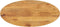 vidaXL - Tafelblad - ovaal - 100x40x2,5 - cm - massief - mangohout