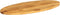 vidaXL - Tafelblad - ovaal - 100x40x2,5 - cm - massief - mangohout