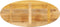 vidaXL - Tafelblad - ovaal - 100x40x2,5 - cm - massief - mangohout