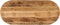 vidaXL - Tafelblad - ovaal - 100x40x2,5 - cm - massief - ruw - mangohout