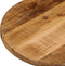 vidaXL - Tafelblad - ovaal - 100x40x2,5 - cm - massief - ruw - mangohout