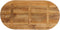 vidaXL - Tafelblad - ovaal - 100x40x3,8 - cm - massief - mangohout