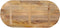 vidaXL - Tafelblad - ovaal - 100x40x3,8 - cm - massief - mangohout