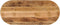 vidaXL - Tafelblad - ovaal - 100x40x3,8 - cm - massief - ruw - mangohout