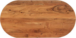vidaXL - Tafelblad - ovaal - 100x50x2,5 - cm - massief - acaciahout
