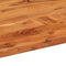 vidaXL - Tafelblad - ovaal - 100x50x2,5 - cm - massief - acaciahout