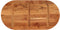 vidaXL - Tafelblad - ovaal - 100x50x2,5 - cm - massief - acaciahout