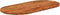 vidaXL - Tafelblad - ovaal - 100x50x2,5 - cm - massief - acaciahout