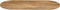 vidaXL - Tafelblad - ovaal - 100x50x2,5 - cm - massief - mangohout