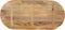 vidaXL - Tafelblad - ovaal - 100x50x2,5 - cm - massief - mangohout