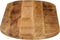 vidaXL - Tafelblad - ovaal - 100x50x2,5 - cm - massief - ruw - mangohout