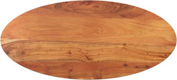 vidaXL - Tafelblad - ovaal - 110x40x2,5 - cm - massief - acaciahout