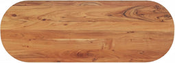 vidaXL - Tafelblad - ovaal - 110x40x2,5 - cm - massief - acaciahout
