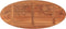 vidaXL - Tafelblad - ovaal - 110x40x2,5 - cm - massief - acaciahout