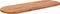 vidaXL - Tafelblad - ovaal - 110x40x2,5 - cm - massief - acaciahout