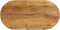 vidaXL - Tafelblad - ovaal - 110x40x2,5 - cm - massief - mangohout