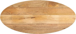 vidaXL - Tafelblad - ovaal - 110x40x2,5 - cm - massief - mangohout