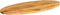 vidaXL - Tafelblad - ovaal - 110x40x2,5 - cm - massief - mangohout
