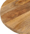 vidaXL - Tafelblad - ovaal - 110x40x2,5 - cm - massief - mangohout