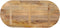 vidaXL - Tafelblad - ovaal - 110x40x2,5 - cm - massief - mangohout