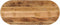 vidaXL - Tafelblad - ovaal - 110x40x2,5 - cm - massief - ruw - mangohout