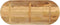 vidaXL - Tafelblad - ovaal - 110x40x2,5 - cm - massief - ruw - mangohout