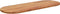 vidaXL - Tafelblad - ovaal - 110x40x3,8 - cm - massief - acaciahout