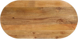 vidaXL - Tafelblad - ovaal - 110x40x3,8 - cm - massief - mangohout