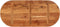 vidaXL - Tafelblad - ovaal - 110x50x2,5 - cm - massief - acaciahout