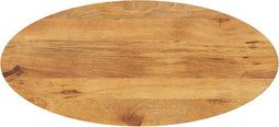 vidaXL - Tafelblad - ovaal - 110x50x2,5 - cm - massief - mangohout