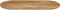vidaXL - Tafelblad - ovaal - 110x50x2,5 - cm - massief - mangohout