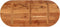 vidaXL - Tafelblad - ovaal - 110x50x3,8 - cm - massief - acaciahout