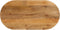 vidaXL - Tafelblad - ovaal - 110x50x3,8 - cm - massief - mangohout