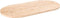vidaXL - Tafelblad - ovaal - 110x55x2,5 - cm - massief - grenenhout