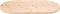 vidaXL - Tafelblad - ovaal - 110x55x2,5 - cm - massief - grenenhout