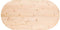 vidaXL - Tafelblad - ovaal - 110x55x2,5 - cm - massief - grenenhout